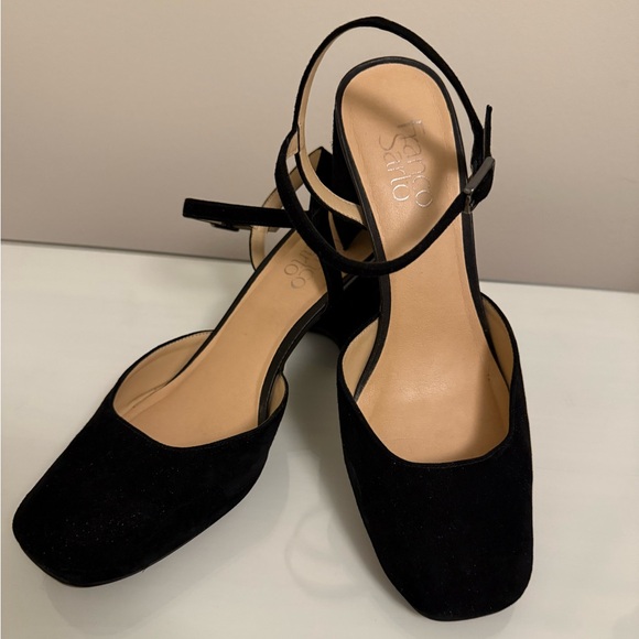 Franco Sarto Shoes - Franco Sarto Suede Ankle strap/slingback shoes